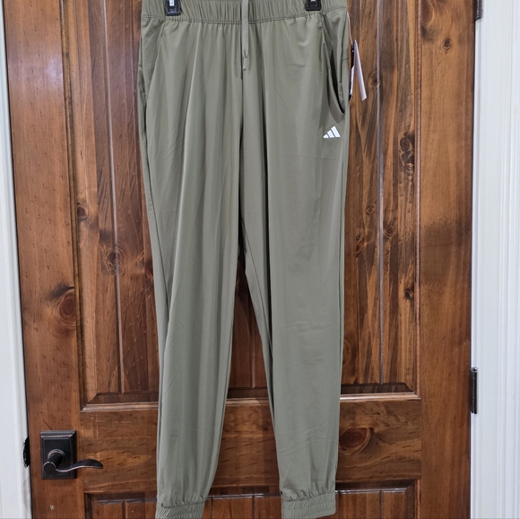 Adidas Olive Green Essential Joggers - Picture 1 of 11